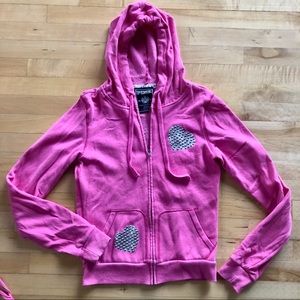 PINK VS | Hoodie Zip Up Silver Heart